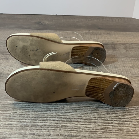 Etienne Aigner linen slides size 7 1/2 - Picture 7 of 9